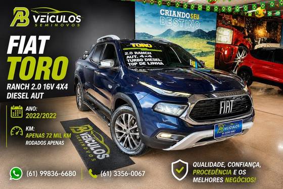 FIAT TORO 2.0 16V TURBO DIESEL RANCH 4WD AT9 FIAT TORO 2.0 16V TURBO DIESEL RANCH 4WD AT9